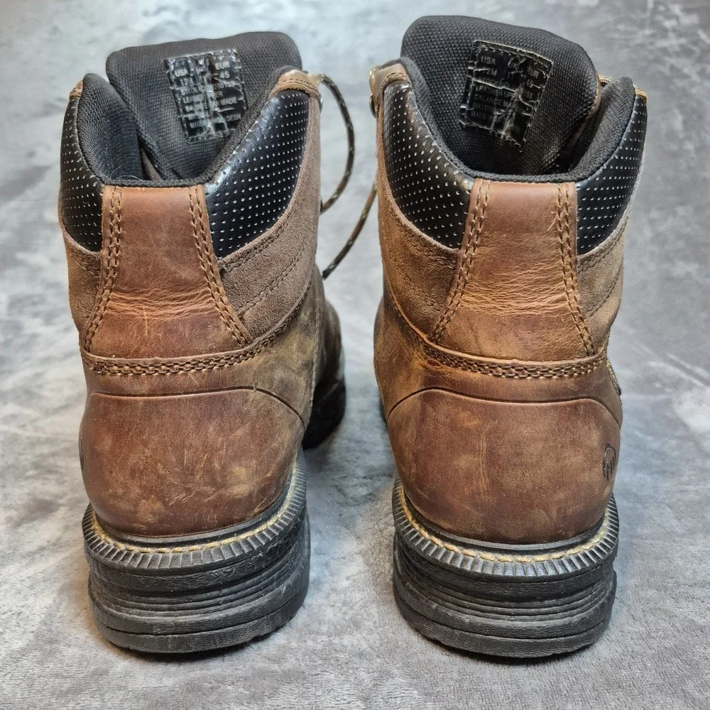 Wolverine Boots Mens 12 Brown Leather Hellcat UltraSpring Waterproof 6